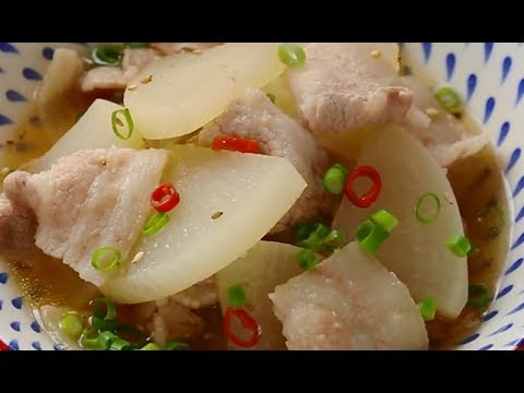 豚肉と大根のピリ辛煮込み