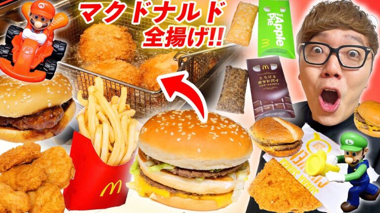 【ランキング】マクドナルド全商品業務用フライヤーで揚げてみたw【マック】【ハッピーセット】