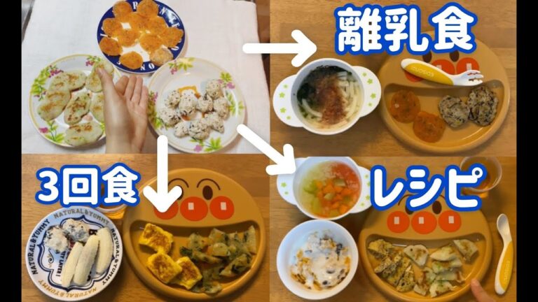 生後10ヵ月の離乳食手づかみレシピ3回食を作ってみました【I tried to make 3 meals of 10 months old baby food recipe】