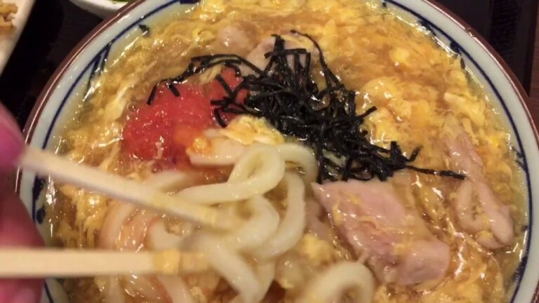 丸亀製麺 親子あんかけうどんと肉たまあんかけうどん