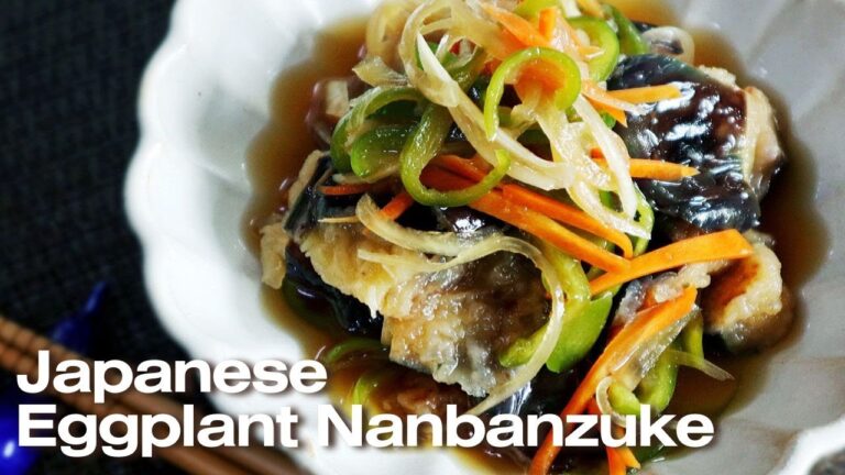 Easy Eggplant Marinated in Sweet Vinegar Sauce for Beginners! (Nasu Nanbanzuke) Japanese Cooking