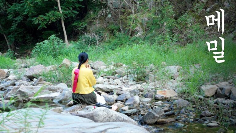 Bread made with traditional Korean alcohol🍪 | I packed a lunch and went to the valley🏝️ #nature