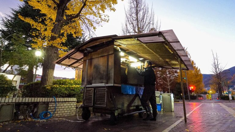 男ひとり深夜の屋台ラーメン職人に完全密着！日本の素晴らしい屋台プロセス５選丨Japanese Street Food