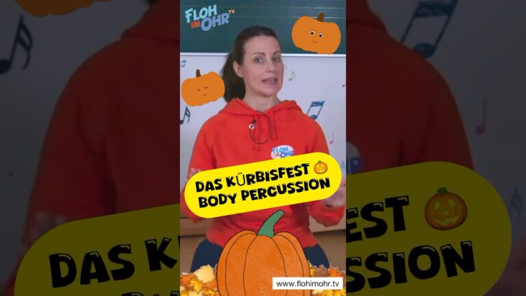 Kürbis 🎃 | Body Percussion | Kids | Herbst | #flohimohrtv #kindermusik