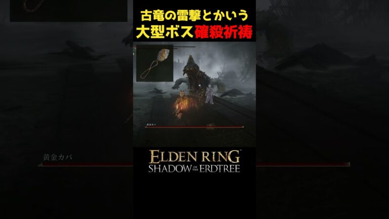 古竜の雷撃とかいう大型ボス確殺祈祷 #エルデンリングDLC #エルデンリング #eldenring #暴竜ベール