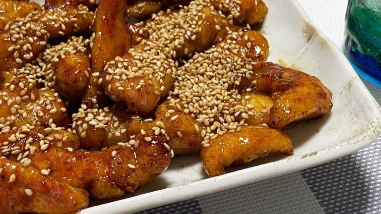 甘辛スティックチキン【パパでも作れる簡単料理：飯テロ】Sweet and spicy chicken stick