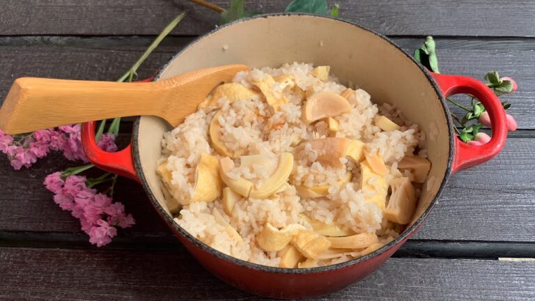 和の境地...!?  たけのこと油揚げの炊き込みごはん🍚【栗原はるみレシピ】