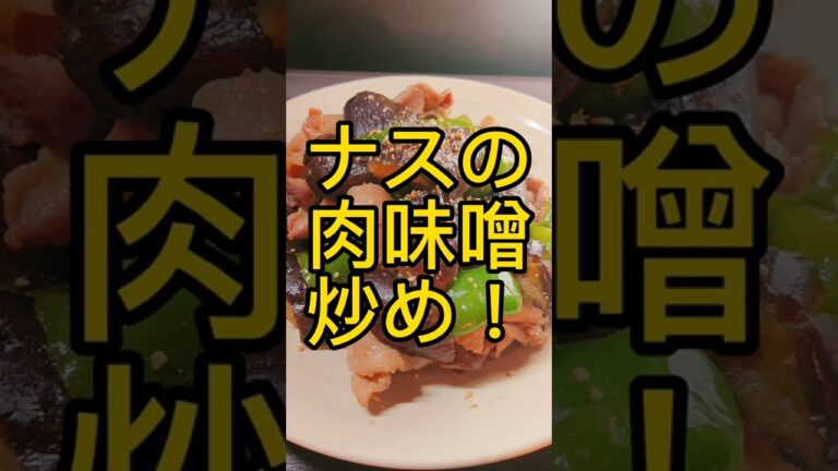 ナスの肉味噌炒め! #shorts