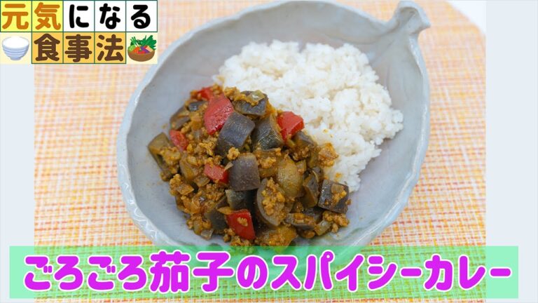 【元気になる食事法】ごろごろ茄子のスパイシーカレー