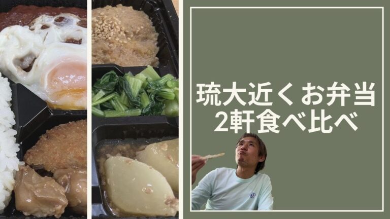 他県とは違う少し特殊な沖縄弁当らしさがない？！琉球大学周辺のお弁当店2店舗を食べ比べ ～飯テロ @沖縄グルメ #104