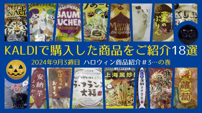 KALDIで購入した18の商品を紹介！2024年9月 3週目の新しいお買い物体験