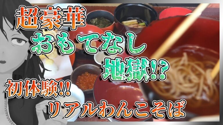 【大食い】岩手・盛岡名物「わんこそば」ハクノが本気で挑んだら何杯行ける？【491】