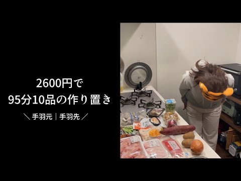 【2600円】ズボラ女子が95分で10品の作り置き