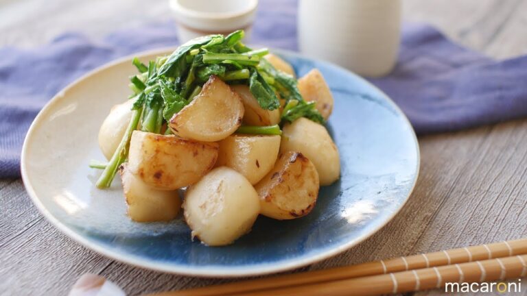 ぴりっとさわやか！ 香ばし 焼きかぶの 柚子こしょう煮の レシピ 作り方