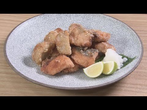 秋鮭と里芋の竜田揚げ