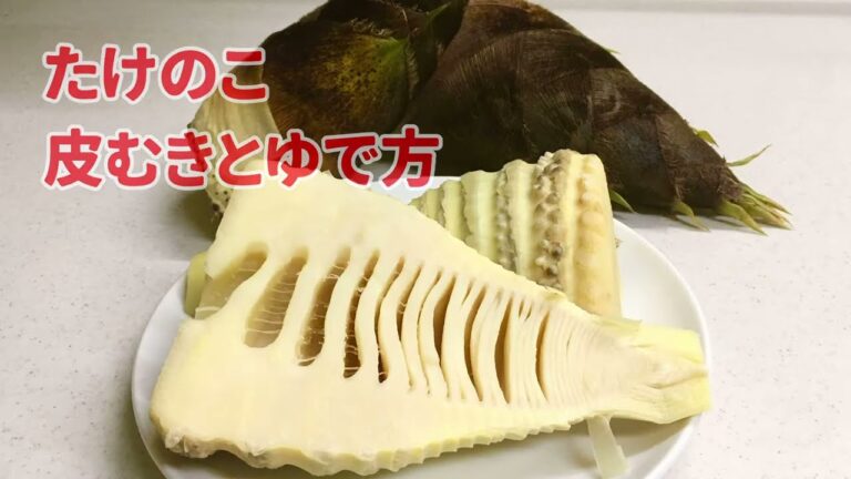 「たけのこの茹で方  皮のむき方」と「たけのこご飯　たけのこ混ぜご飯 の素」