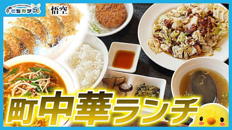 【守山中華】地元民に長く愛されている町中華🍜お得な選べるランチにジューシー餃子｜悟空【とちカツTV】