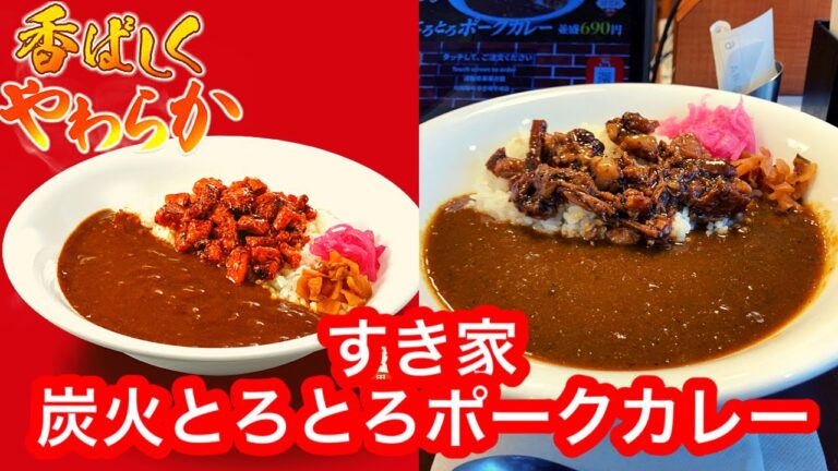 香ばしくやわらか！すき家 炭火とろとろポークカレー