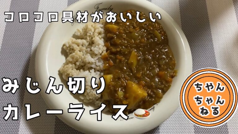 【料理動画#1】コロコロとした野菜が美味しい！！【みじん切りカレーライス🍛】