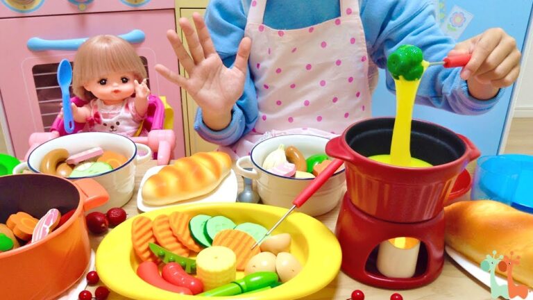 メルちゃん おままごと チーズフォンデュとポトフ お料理 チーズスライム / Mell-chan Cheese Fondue Cooking Toy Playset and Pot au Feu