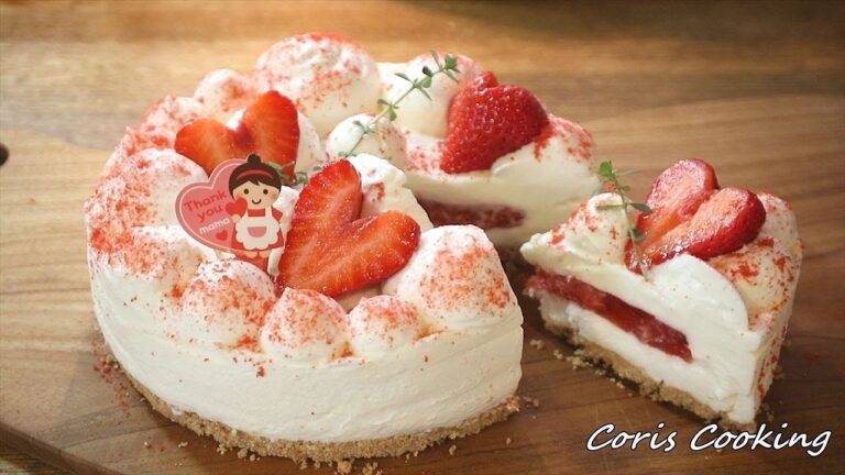 いちごのティラミスケーキの作り方・レシピ【母の日におすすめ】オーブン不使用 Strawberry tiramisu cake｜Coriscooking