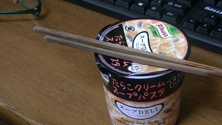 [たらこクリームスープパスタ]食べてみた[クノールスープDELI]