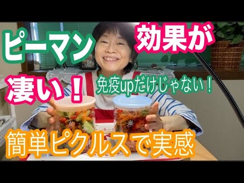 ピーマンの効果と栄養！カラーピーマンの超簡単レシピ！免疫アップで老化予防、ハリup、シミ対策他も色々、パプリカとの違いも！