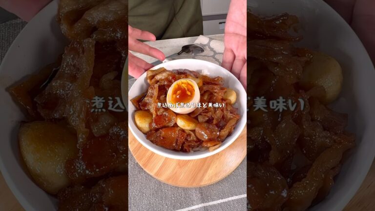 一瞬で完食してしまう超絶品スタミナ豚バラ煮込み丼