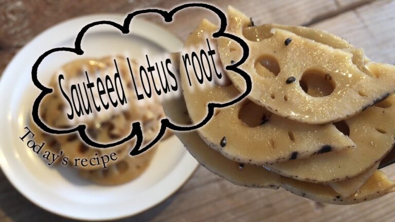 ごはんがススムおかず　レンコンのキンピラの作り方　　 How to make　 Sauteed Lotus root