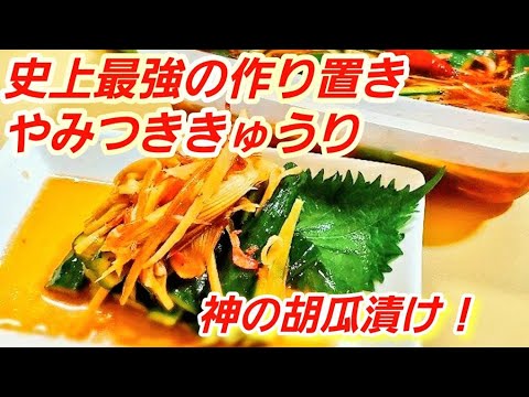 唯一無二！人気【神のやみつき胡瓜】作り置きレシピ/常備菜/キュウリ大量消費/夏野菜/健康副菜/簡単/漬物レシピ