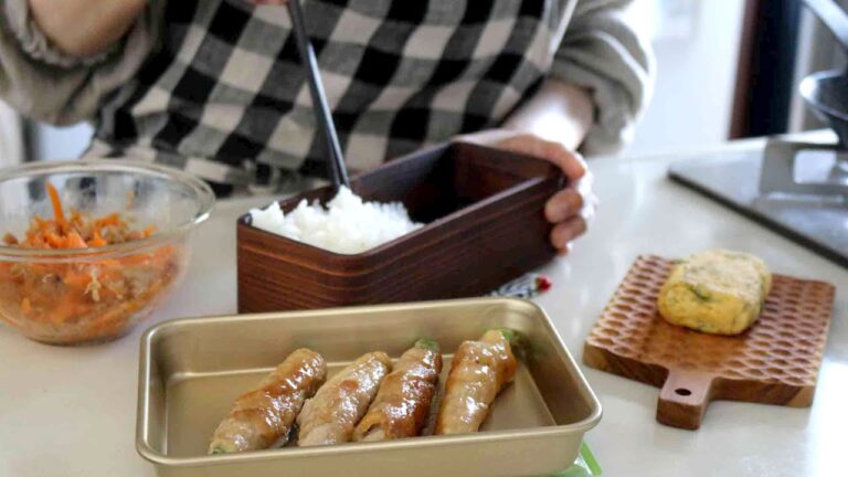 【お弁当作り】ご飯がとまらないおかず！アスパラのチーズ肉巻き＃877