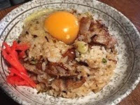 「豚バラニンニクチャーハン」作り方