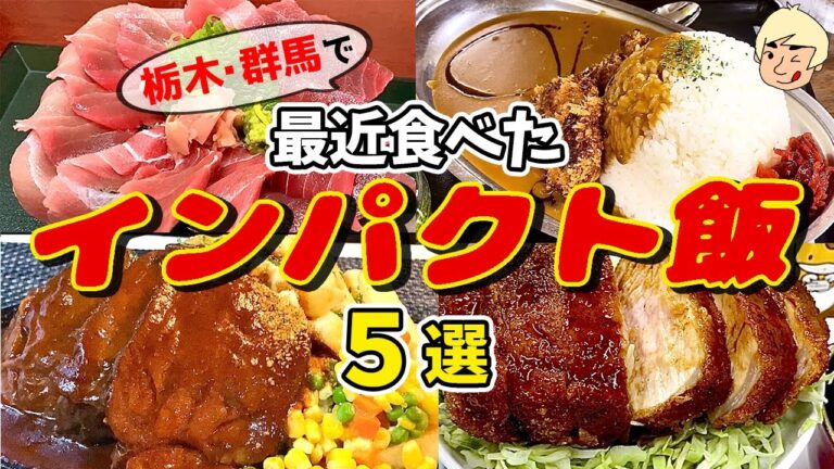 【驚愕】最近食べたインパクト飯5選【栃木グルメ/群馬グルメ】