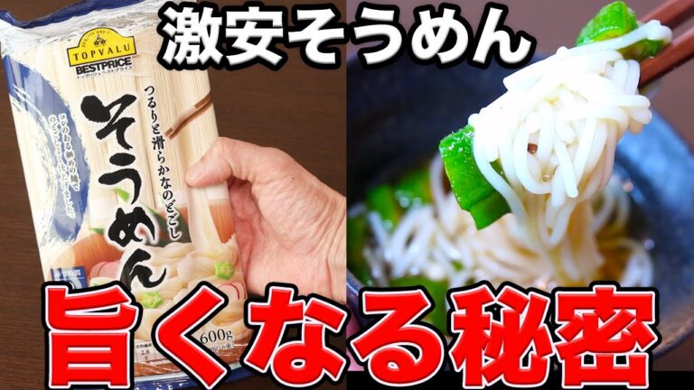 【有料級】イオンの激安そうめんが大変身！和食プロが教える簡単5つのアレンジ。もっと早く知りかった (驚)