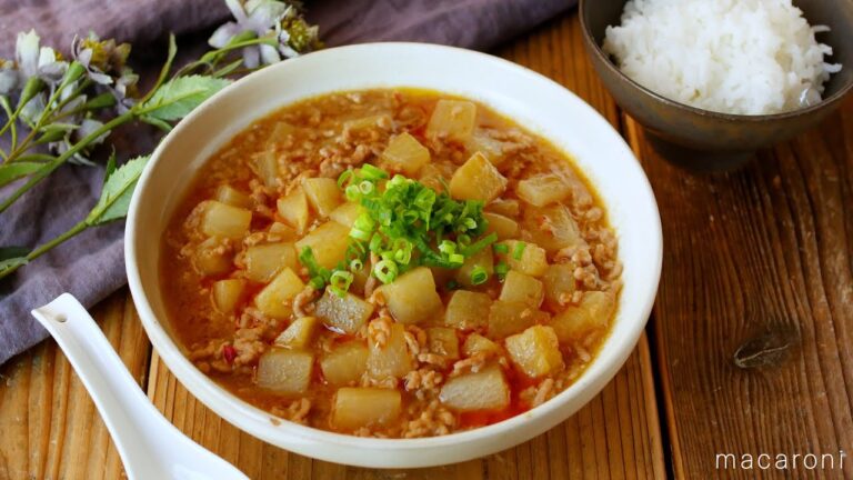 【レンジで完結！麻婆大根】焼肉のたれで味が決まる！簡単スピードおかず