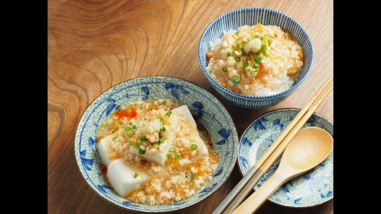 冷やしあんかけ豆腐、冷やしあんかけご飯