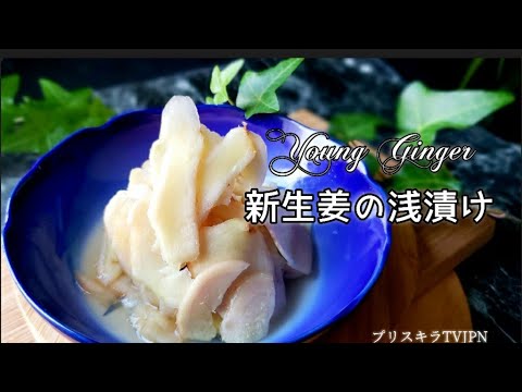 新生姜の浅漬け           Young Ginger