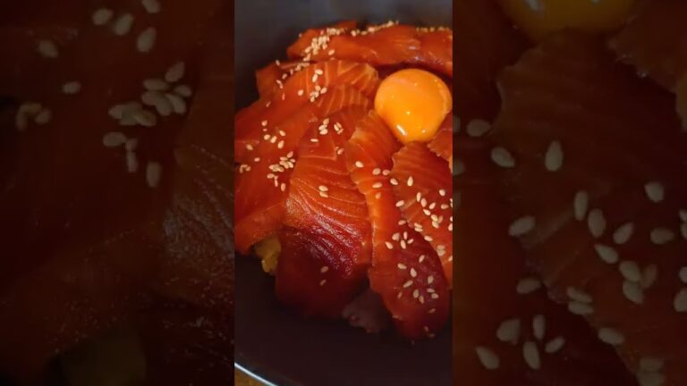 料理人の自分飯なんてこんなもの【サーモン漬け丼】