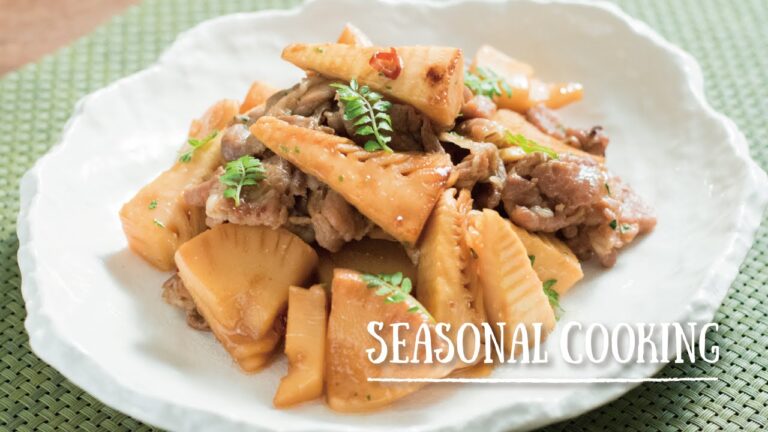 しゃきしゃきの食感が美味しい「豚肉とたけのこの木の芽炒め」の作り方　|　SEASONAL COOKING