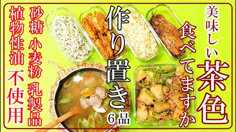 (作り置き6品)食事療法して更に家族の体に変化が！お話しもあります