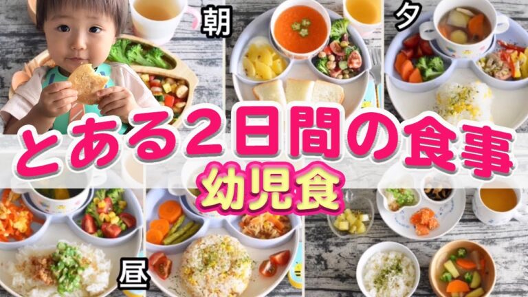 【幼児食】とある２日分の食事内容と準備の様子‼️