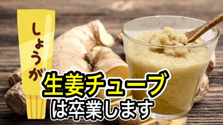 【おろし生姜の長期保存】驚き！生姜を皮ごとおろすだけ！万能・発酵生姜の作り方！もう生姜チューブは使いません