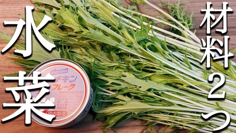 水菜があったらこれ作ってみて！カンタン水菜とツナサラダの作り方！