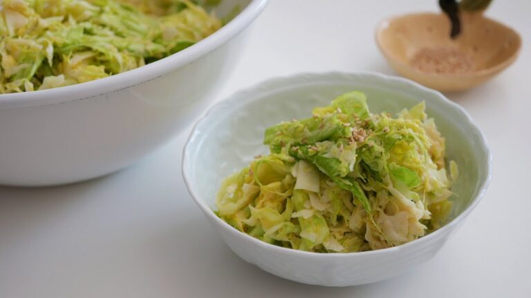 「まるめし」味付けは極シンプル和風コールスロー | Japanese style Simple Coleslaw