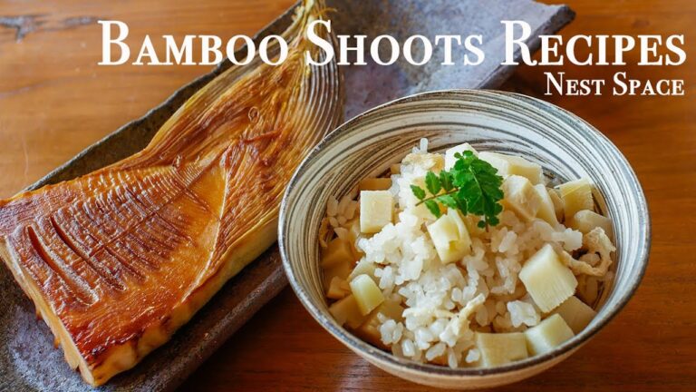 【たけのこを味わうレシピ２品！】#042 たけのこご飯と姿焼きの作り方 // How To Cook Bamboo Shoots Rice and Grilled Bamboo Shoots