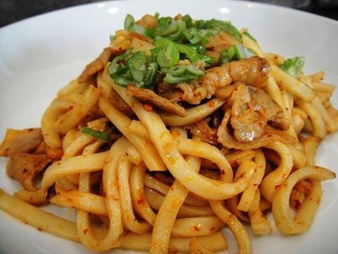 Pork&kimuchi yakiudon recipe　豚キムチ焼うどんのレシピ