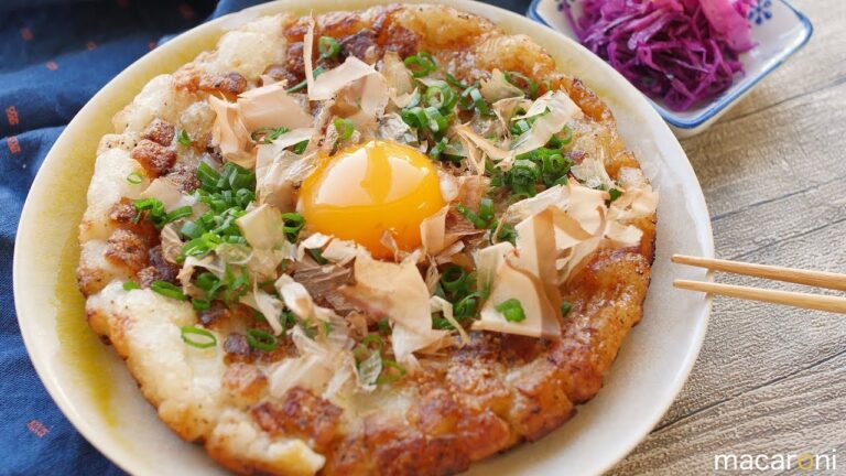 シャキシャキもっちり！ 切り餅と 長芋の バター 醤油焼きの レシピ  作り方