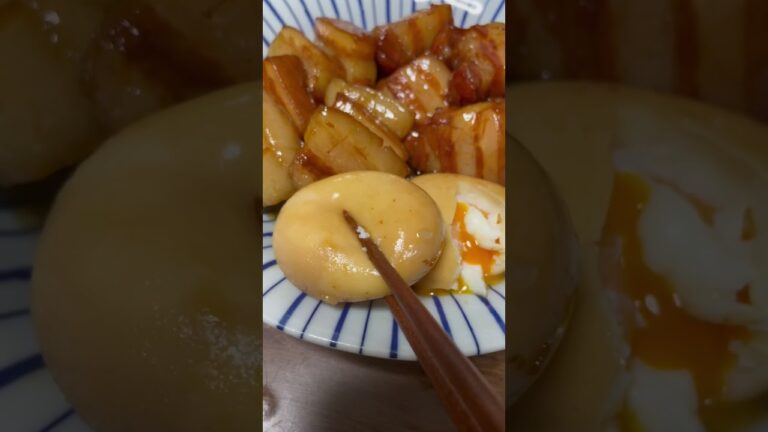 完璧に作れた角煮と煮卵✨️🥚