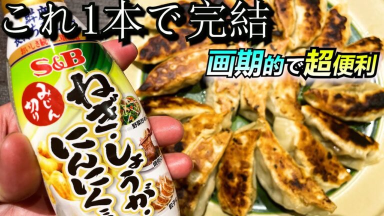 【超絶万能調味料！】これは便利！これ一本で完結！？自宅で作る餃子がお店の味に！！