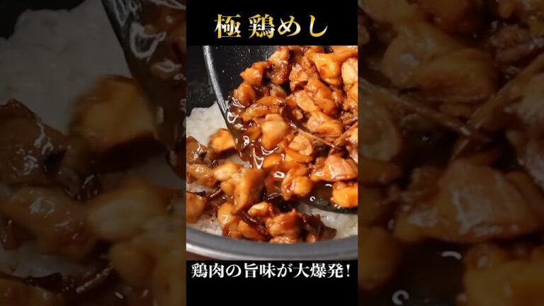 鶏肉の旨味を大爆発させた鶏めしが震えるほど旨いっ！